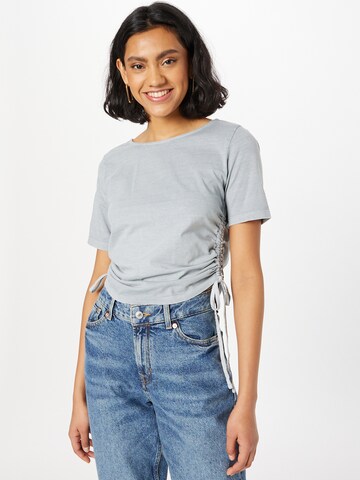 PIECES T-Shirt 'Veppa' in Grau: Vorderseite