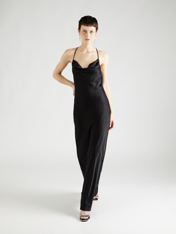 SWING - Vestido de noche en negro: frente