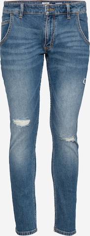 QS Skinny Jeans in Blauw: voorkant