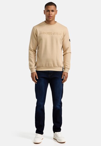 INDICODE JEANS Sweatshirt 'Avant' in Beige