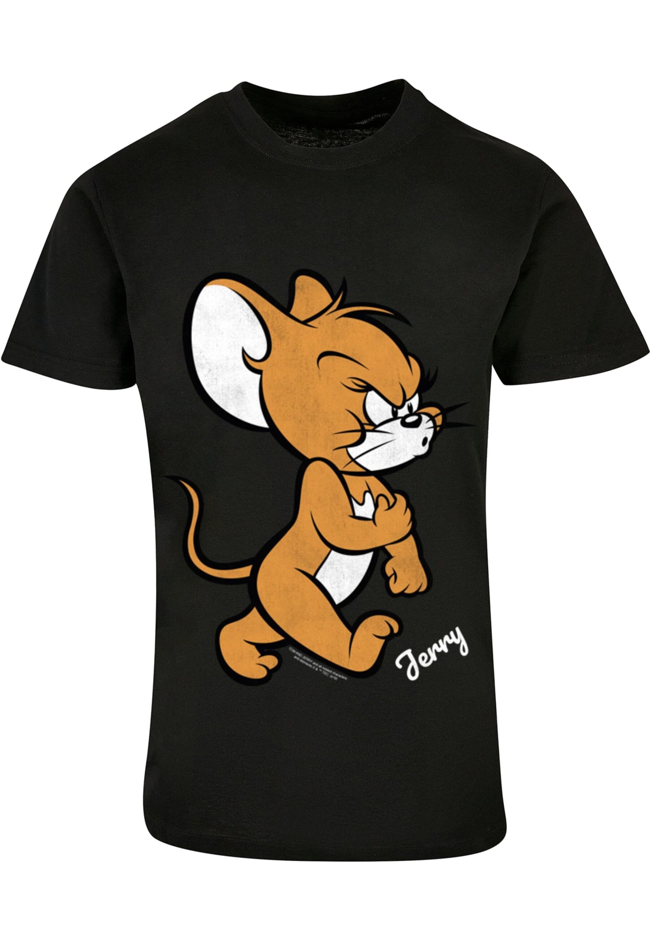 T-Shirt 'Tom & Jerry Angry Mouse' ABSOLUTE CULT en noir : devant