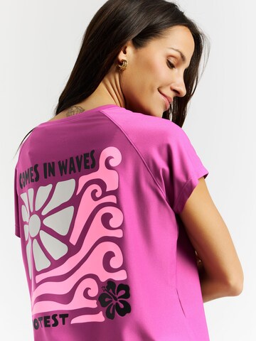 PROTEST Functioneel shirt 'PRTMagia' in Roze