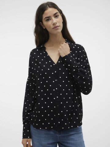 VERO MODA Bluse 'VMBUMPY' i sort: forside