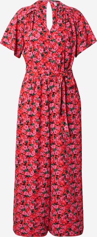 Tuta jumpsuit 'Charming Steps' di Blutsgeschwister in rosso: frontale