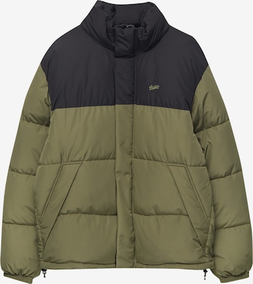 Veste mi-saison Pull&Bear en vert : devant