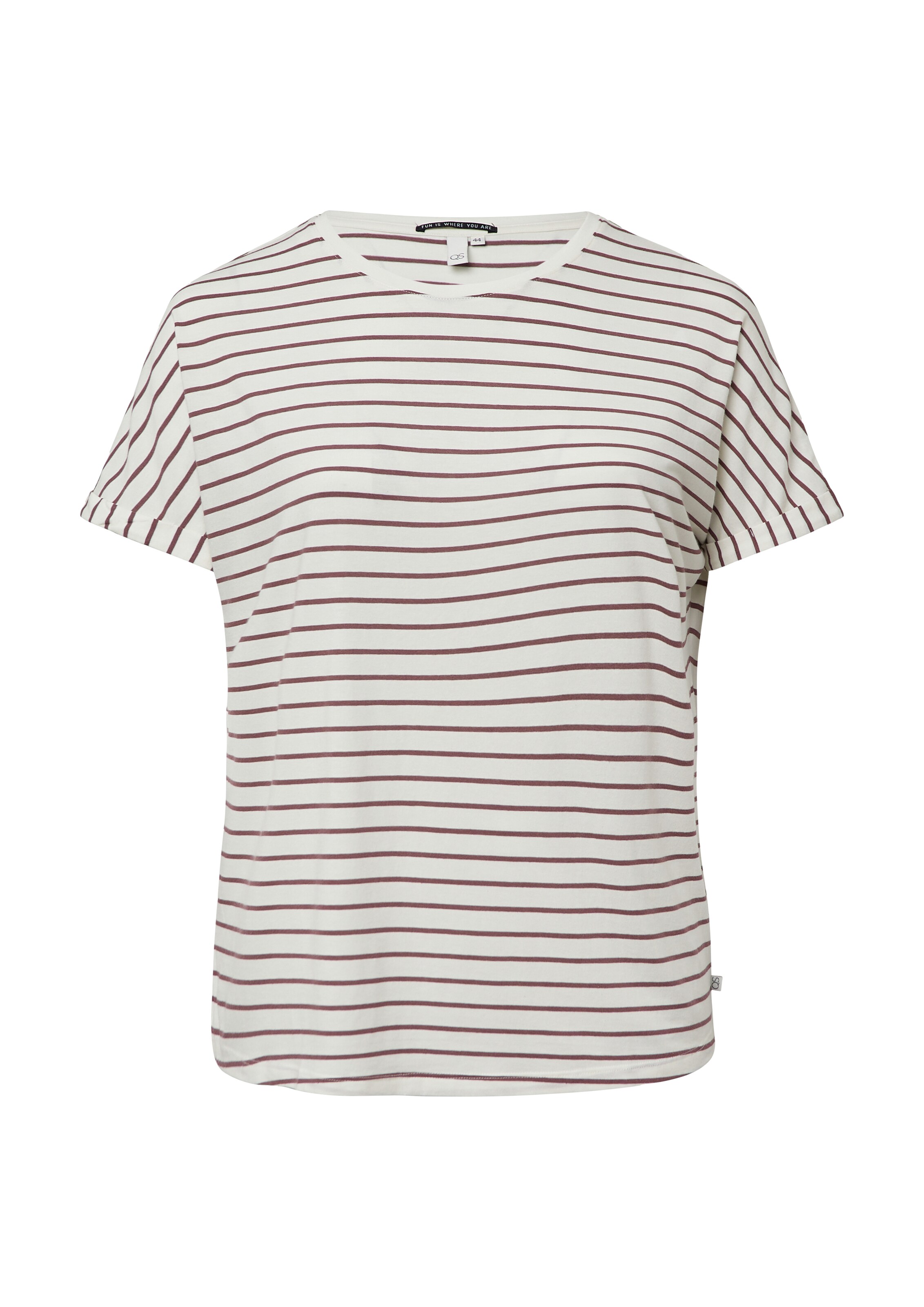 T-shirt QS en violet : devant