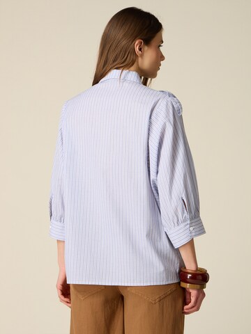 oltre Blouse in Blauw