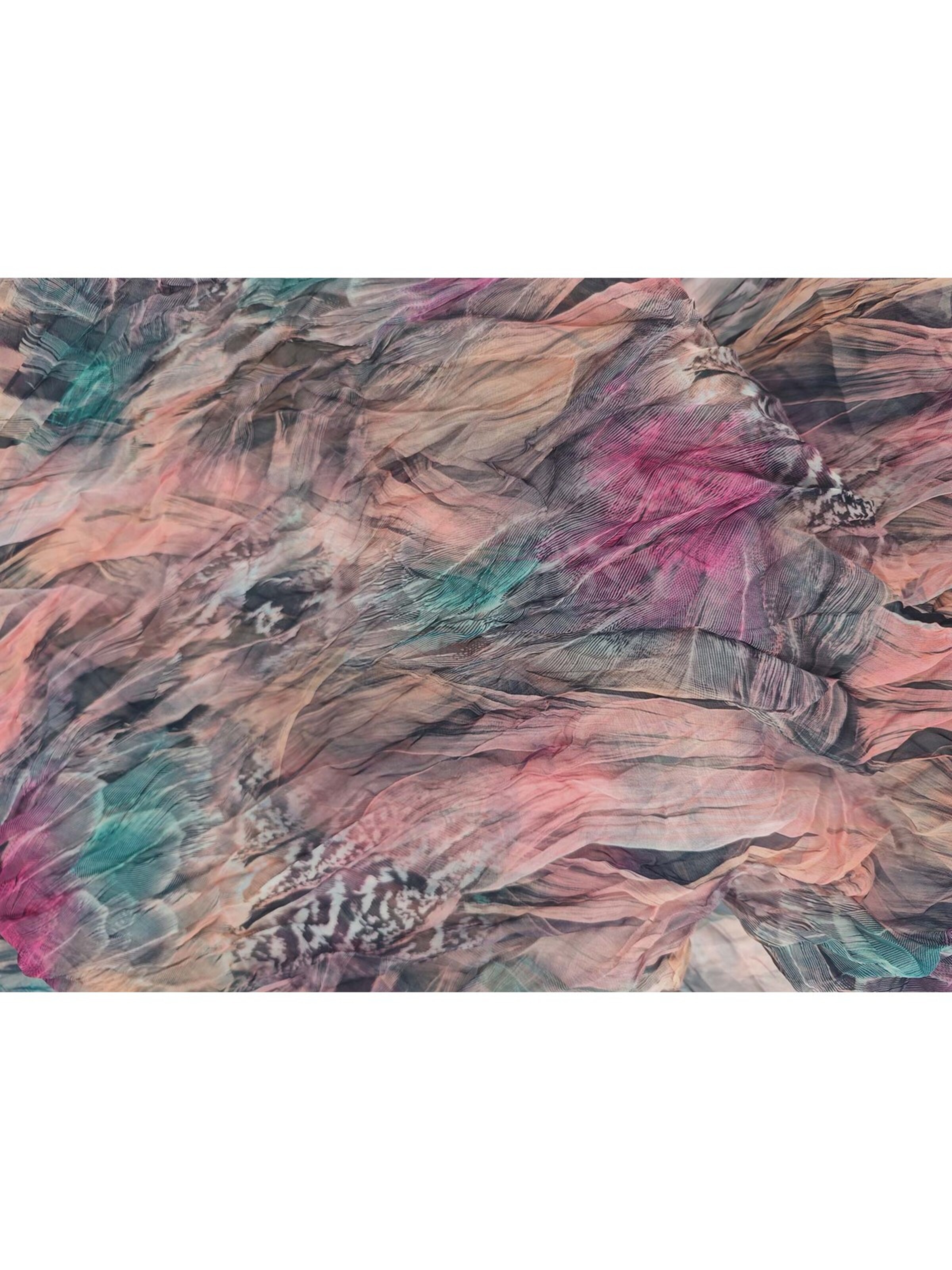 styleBREAKER Schlauchschal 'Loop mit Feder Muster'‌‌ in Pink