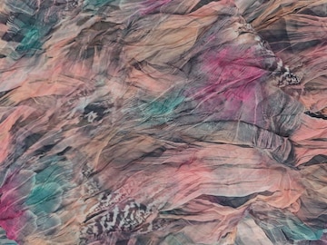 styleBREAKER Schlauchschal 'Loop mit Feder Muster' in Pink