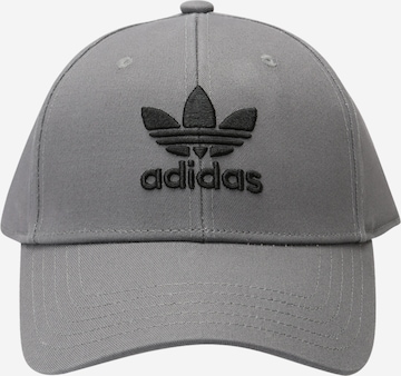 Șapcă 'Trefoil' de la ADIDAS ORIGINALS pe gri: față