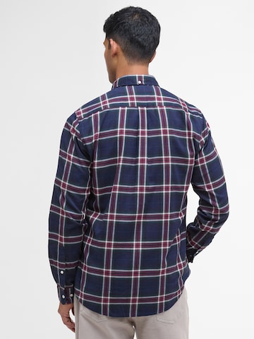 Barbour - Regular Fit Camisa 'Crossfell' em azul