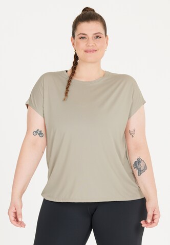 Q by Endurance Shirt 'Jenirei' in Beige: Vorderseite