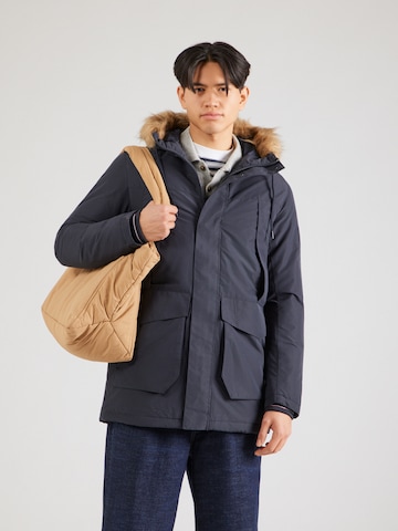 JACK & JONES Winter parka 'JJCAMP' in Blue: front