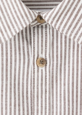 Coupe regular Chemise 'CHESS' MANGO KIDS en marron