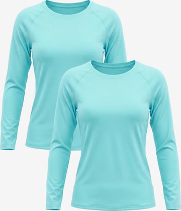 MEETWEE Shirt '2-Pack UV Protection Shirt' in Green: front