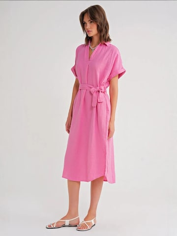 Abito camicia di MixRay in rosa