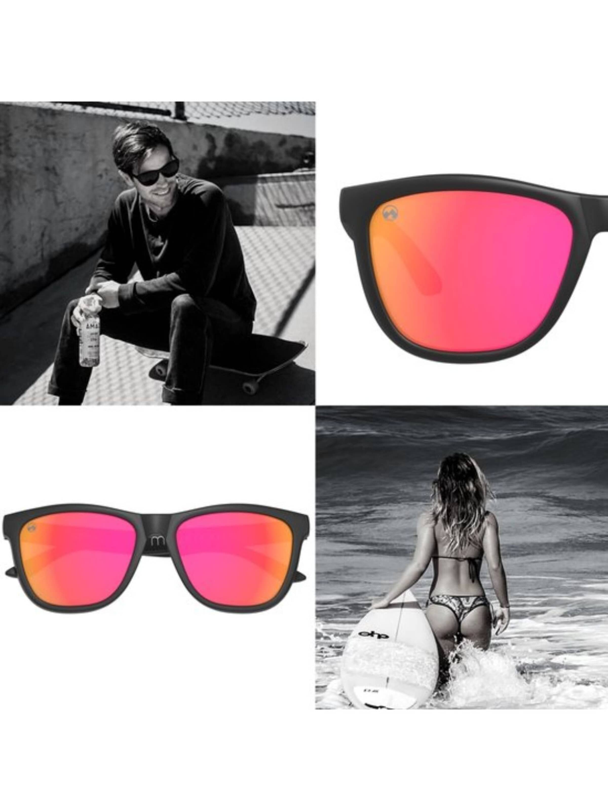 Mowmow - Gafas de sol deportivas 'MowMow Opal LIMITED Sunglasses - Polarized - Men - Women' en rojo