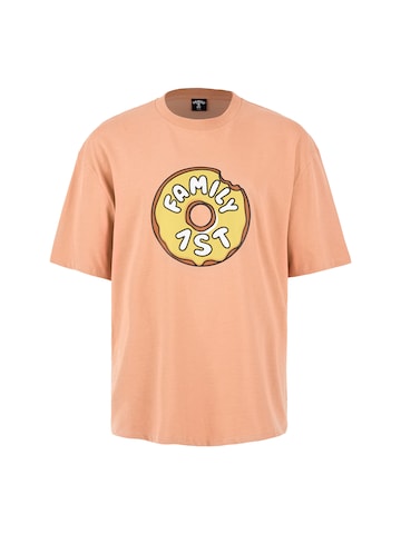 T-Shirt 'Inner Circle' FAMILY 1ST FAMILY 4EVER en orange : devant