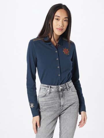 La Martina Shirt in Blauw: voorkant