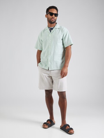JACK & JONES Regular fit Button Up Shirt 'JJBREEZE' in Green