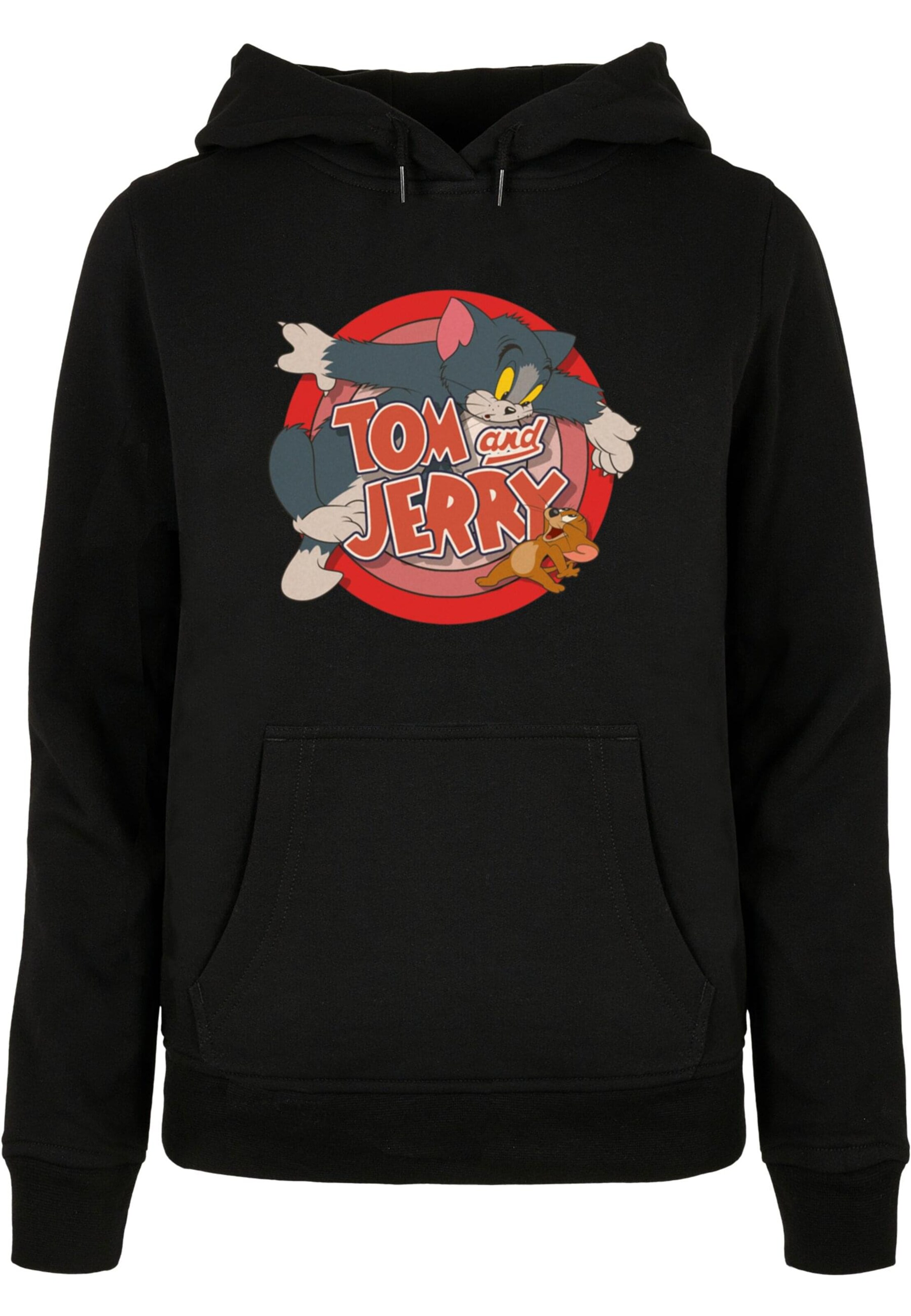 ABSOLUTE CULT Sweatshirt 'Tom and Jerry - Classic Catch' in Schwarz: Vorderseite