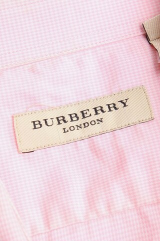 BURBERRY Button Up Shirt in S in Pink