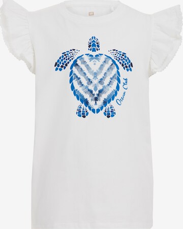 T-Shirt WE Fashion en blanc : devant