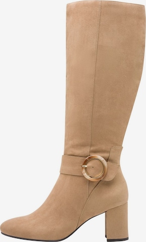 Bottes MARCO TOZZI en beige : devant