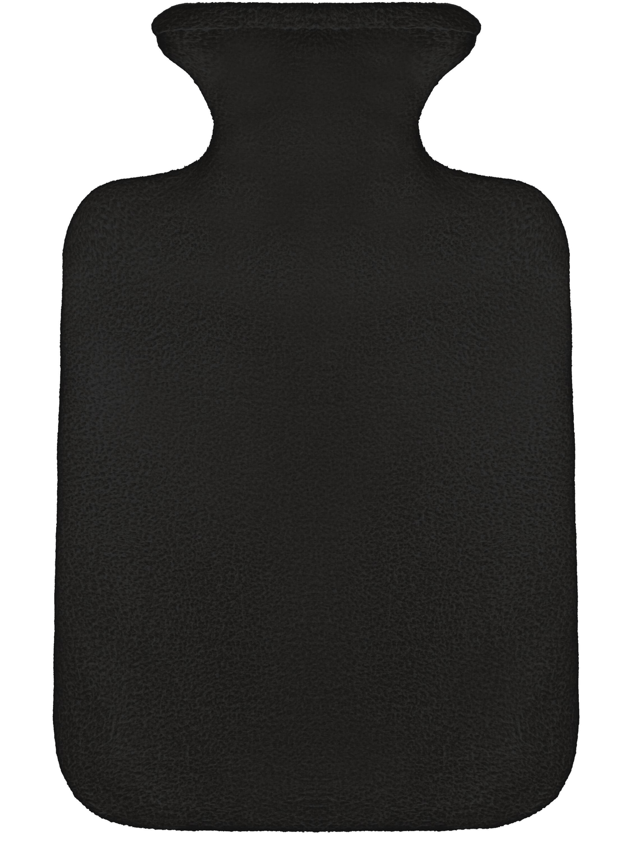 normani Wärmflasche mit Gürtel und Bezug in Schwarz