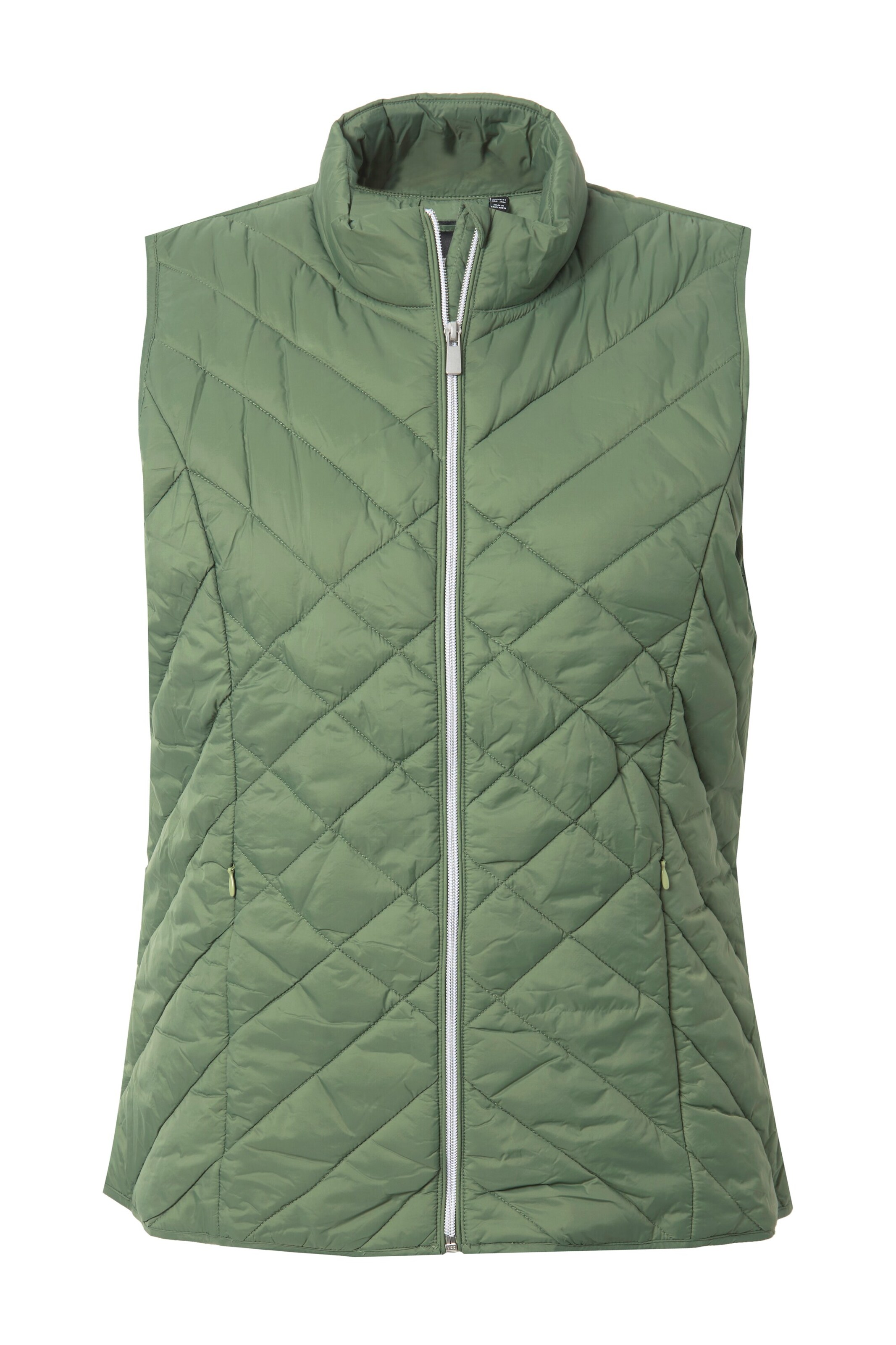 Ulla Popken Weste in Grün: Vorderseite