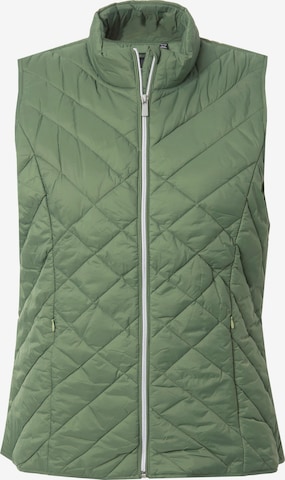 Ulla Popken Weste in Grün: Vorderseite