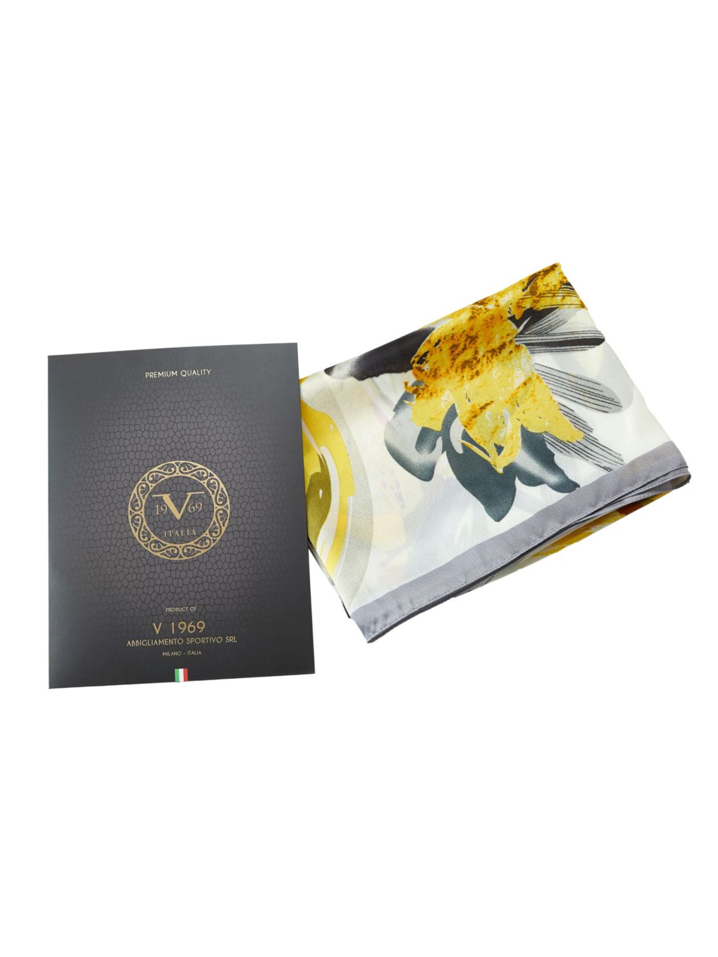 19V69 ITALIA Scarf 'Etole de soie Girasole' in Yellow