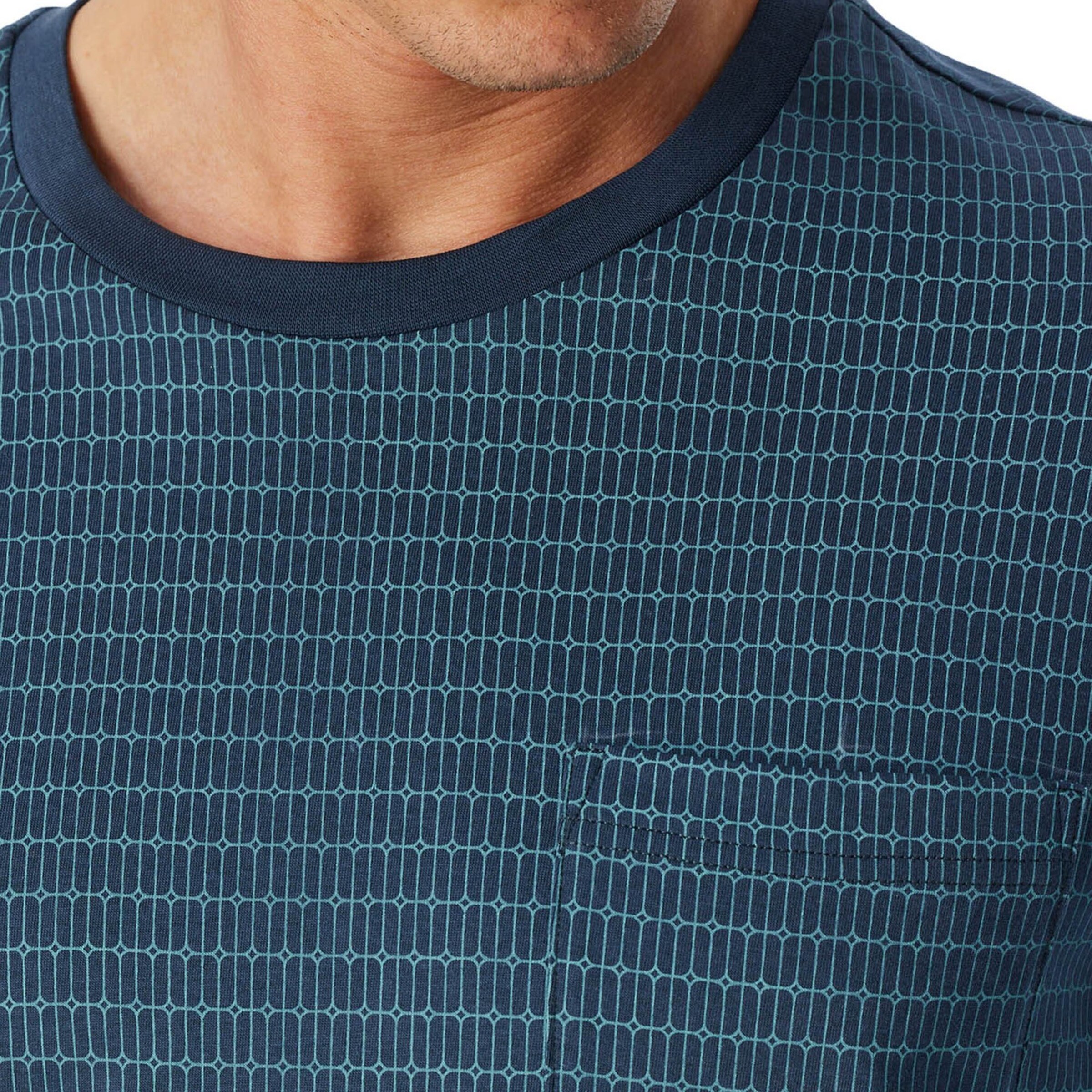 SCHIESSER - Pijama largo ' Comfort Essentials ' en azul