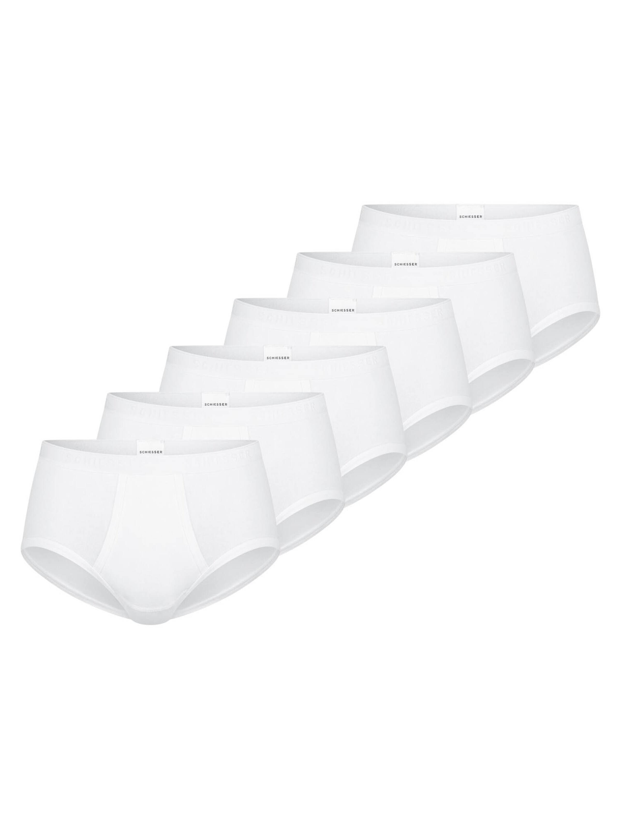 SCHIESSER Slip 'Original Classics Feinripp' in Wit: voorkant