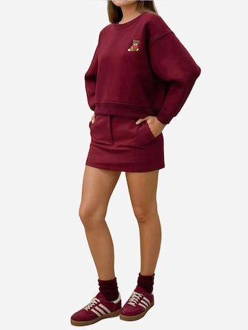 Sweat-shirt Hiccup en rouge