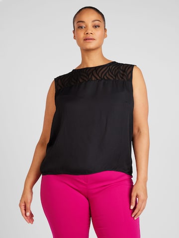 ABOUT YOU Curvy Top 'Rhea' in Black: front