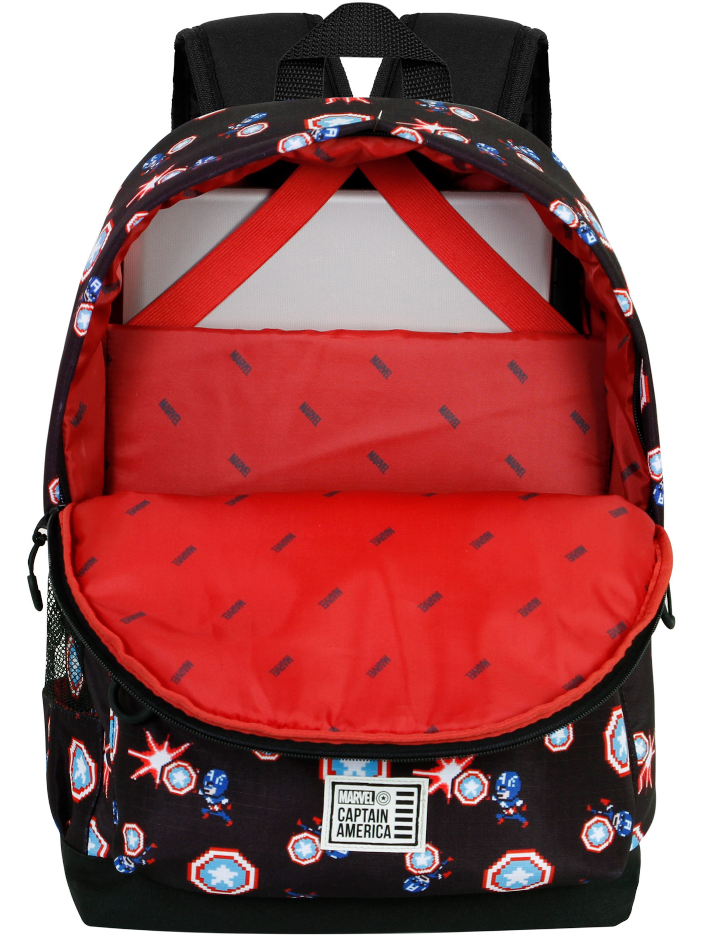 marvel Rugzak 'Captain America Captain 2.0' in Zwart