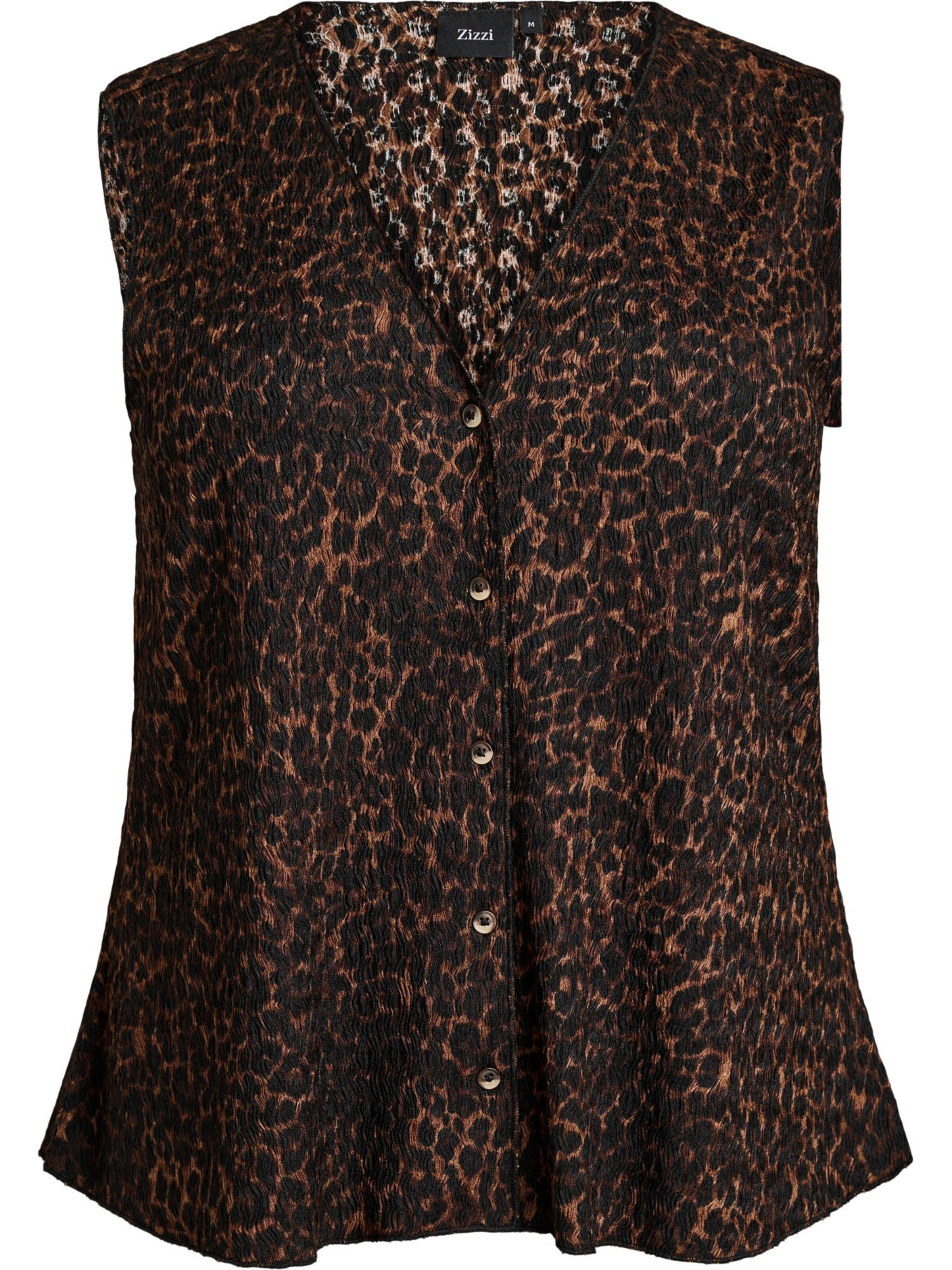 Top 'Vtalia' di Zizzi in marrone: frontale