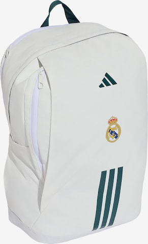 ADIDAS PERFORMANCE - Mochila deportiva 'Real Madrid' en blanco: frente