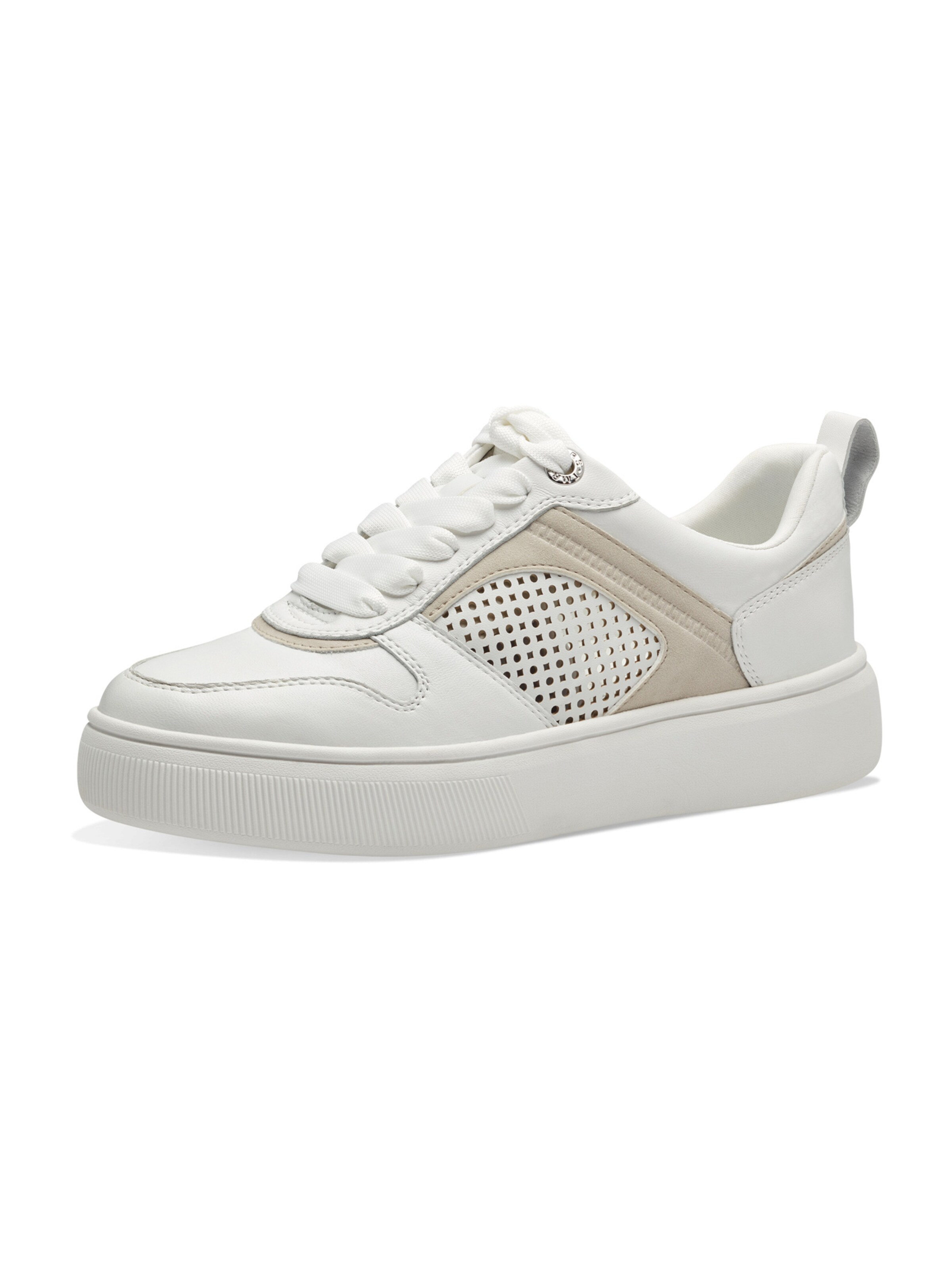 Tamaris Sneakers laag in Wit: voorkant