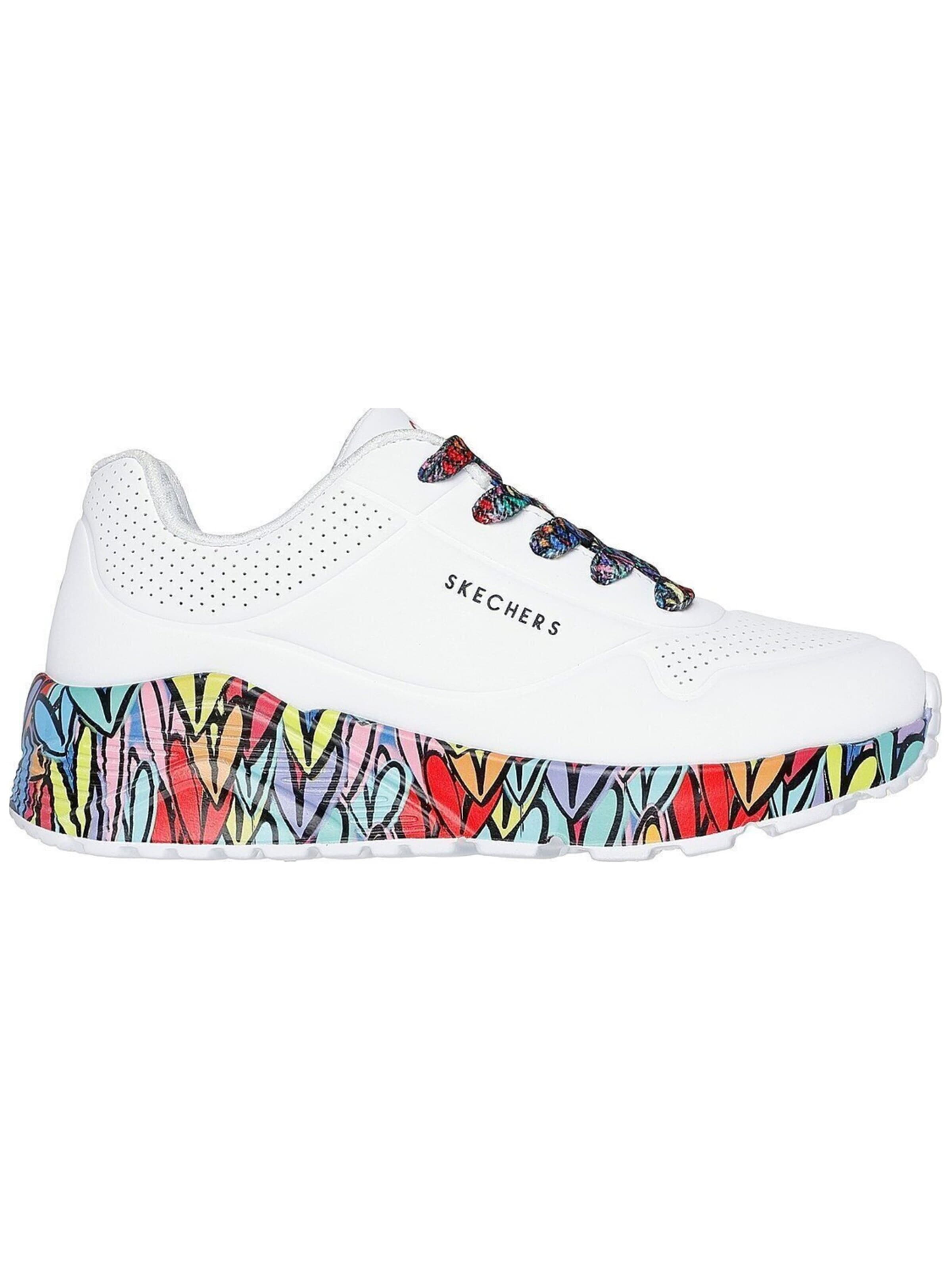 SKECHERS Sneaker 'Uno Lite - Subtle Love' in Weiß