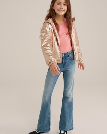 WE Fashion Overgangsjakke i guld