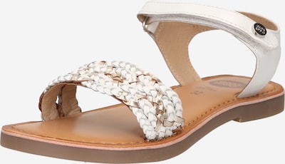 GIOSEPPO Sandały 'YUTI' w kolorze złoty / białym, Podgląd produktu