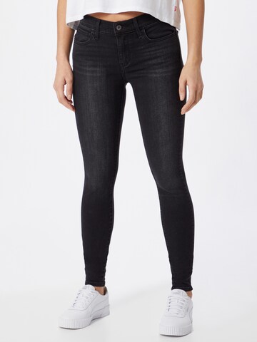 LEVI'S ® Skinny Jeans '710™ Super Skinny' in Zwart: voorkant