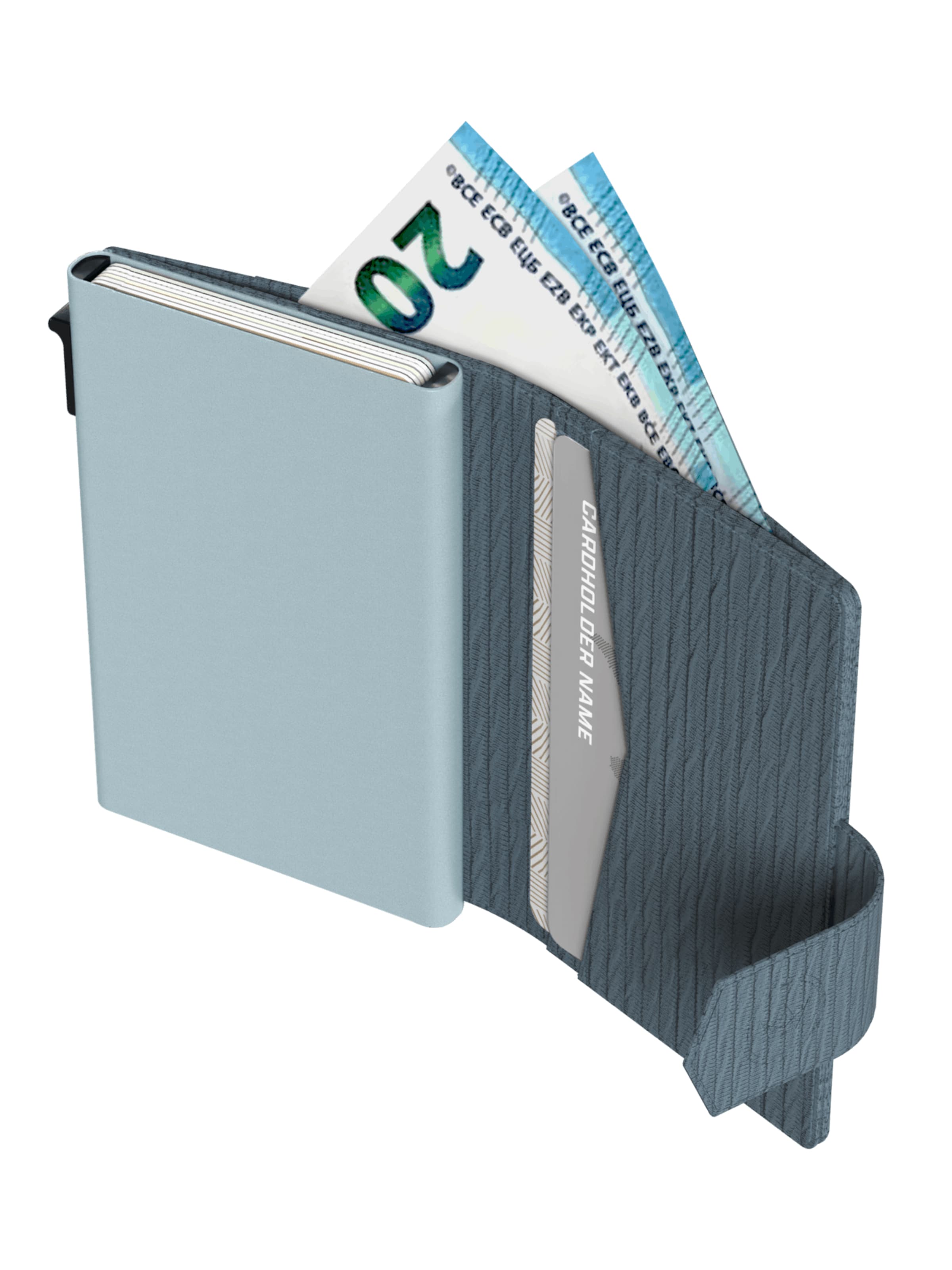 Porte-monnaies 'Pasjeshouder Plus Ripple' Prowallet en bleu