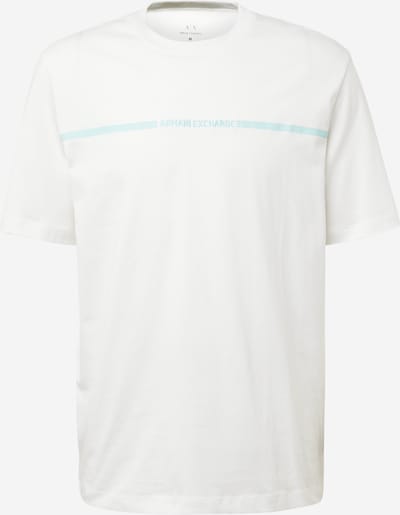 ARMANI EXCHANGE T-Shirt in aqua / offwhite, Produktansicht