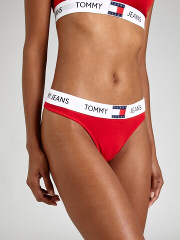 Tommy Jeans Slip in Rood: voorkant