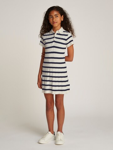 TOMMY HILFIGER - Vestido 'SWEATER DRESS SS' en azul: frente