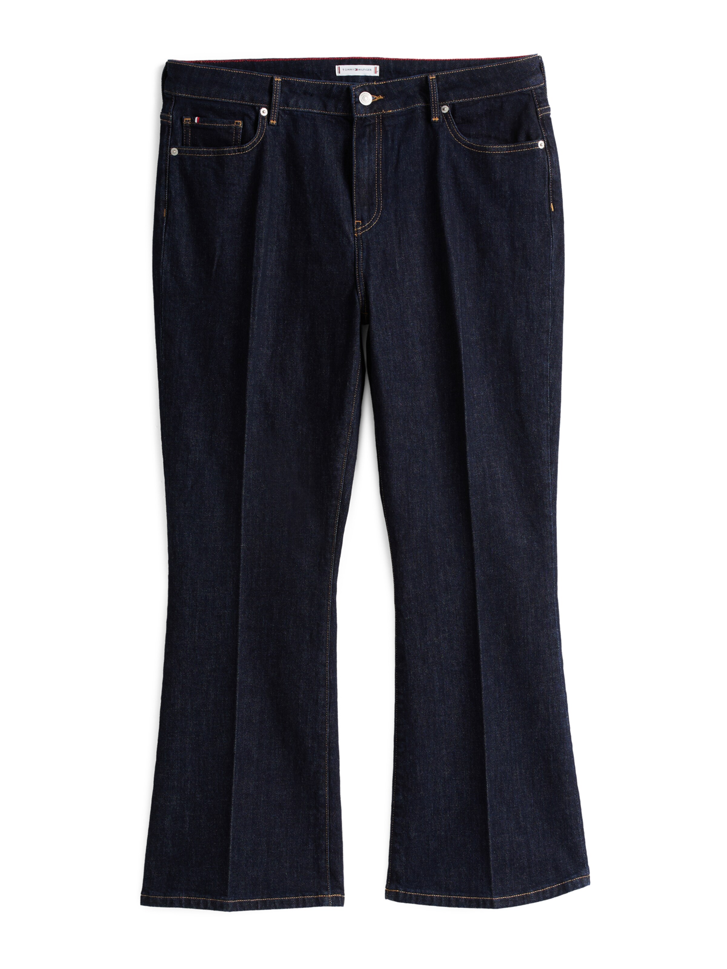 Tommy Hilfiger Curve Bootcut Jeans in Blauw: voorkant