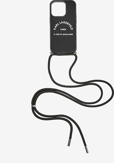 Karl Lagerfeld Θήκη κινητού τηλεφώνου σε μαύρο / offwhite, Άποψη προϊόντος